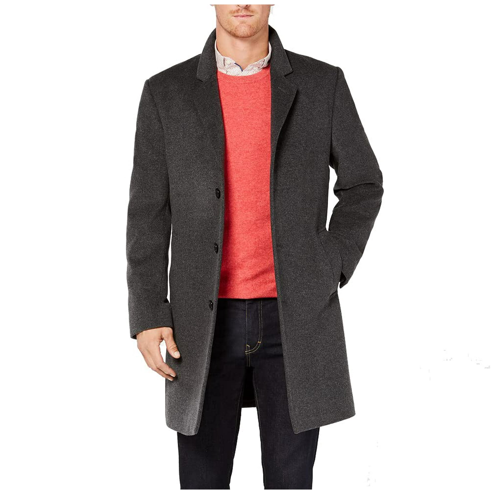 Michael Kors Men's Madison Top Coat, Solid Dark Grey Heather, 36S | Walmart  Canada