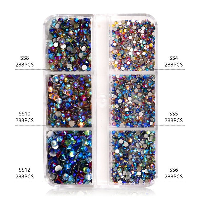 Multi Sizes Shapes Colors Flatback Rhinestones Crystal Diamond 3D for Nail  Art 