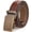 BROWN F, variant on Mens Belt, KDG Ratchet Belt Dress with 1 3/8" Genuine Leather, Slide Belt with Easier Adjustable Buckle, Trim to Fit