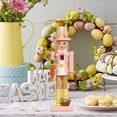 thumbnail image 2 of Jiibva Easter Bunny Wooden Nutcracker, 12" Seasonal Rabbit Figure for Home Tabletop Decoration, 2 of 7