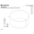 thumbnail image 5 of Kingston Brass VRTRO515224 51-Inch Solid Surface Round Double Ended Freestanding Tub with Drain in Matte White, 5 of 10