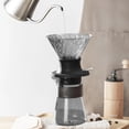 thumbnail image 5 of Pour Over Coffee Maker Reusable Dripper Filter Set for Home Brewing, Translucent Black, 1-Pack, 5 of 6