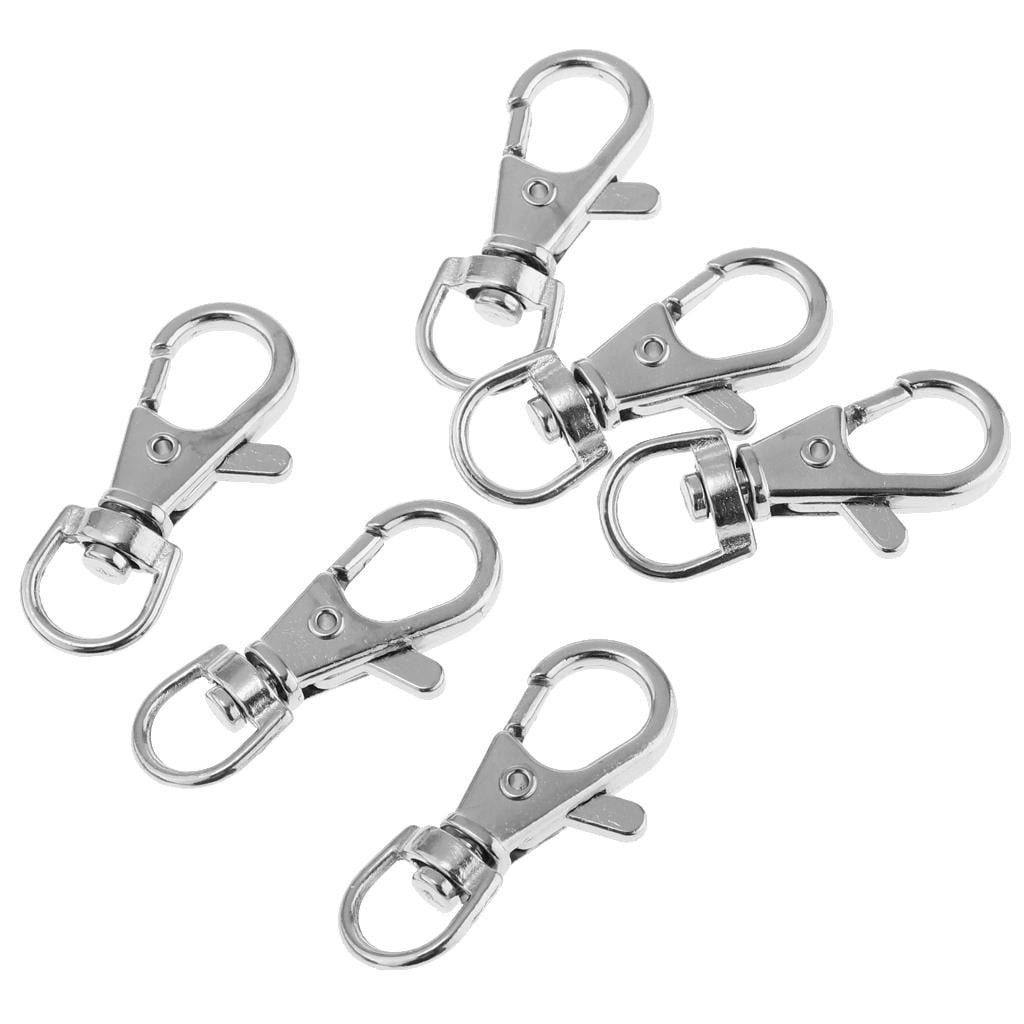 Antique Brass 40pcs Vintage Key Ring Key Chain Clip Swivel Lobster Clasps for DIY Handbags as described
