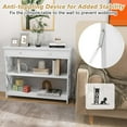 thumbnail image 6 of GOFLAME 39" Console Sofa Table with Drawers, 3-Tier Narrow Entry Table with Storage Shelves for Living Room Behind Couch, Entryway, Hallway (White), 6 of 18