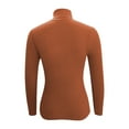 thumbnail image 4 of Oplxuo Turtleneck Sweaters for Women Basic Solid Pullover Casual Fitted Long Sleeve Knitted Layering Sweater Tops, 4 of 4