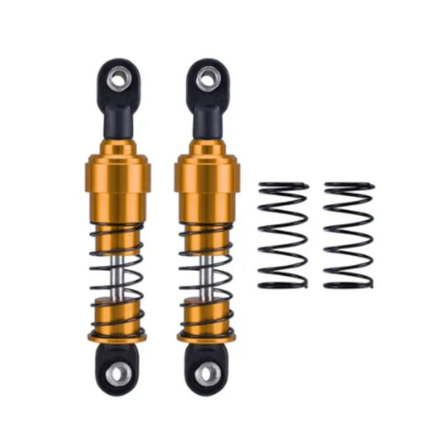 Xingzhi 2pack/lot Aluminium Big Bore Shocks Oil Damper For 1/10 RC Crawler LCG Cheater Rigs SCX10 TRX4 Front Rear Shock Golden 4
