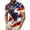 Light Blue #06, variant on Men's Short Sleeve 4th of July Print Henley T-Shirt – Patriotic Independence Day Graphic Tops Summer Casual Wear Short Sleeve Henley Mens