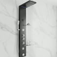 thumbnail image 1 of Luxury Shower Panel Tower Stainless Steel with LED Screen ZM8041 (Black), 1 of 2