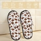 thumbnail image 2 of Fotbe Football Pantuflas Peludas para Mujer con Estampado, Zapatillas de Peluche, Zapatos de Invierno para Casa, Uso Interior y Exterior-Large, 2 of 8