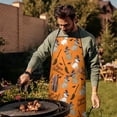 thumbnail image 3 of Halloween Cats and Brooms Pattern Apron-Garden Aprons for Women with Pockets-Cotton Linen Waterproof Kitchen Cooking Gardening Aprons Adjustable for Kitchen,Cooking,BBQ and Salon 33"x27", 3 of 7