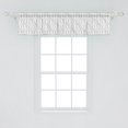 thumbnail image 2 of Ambesonne Lattice Window Valance, Vertical Curvy Lines Modern, 54" X 12", Pale Grey White, 2 of 3