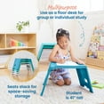 thumbnail image 4 of ECR4Kids Linking Stackable Classroom Stools, Portable Table, Flexible Seating, Contemporary, 4-Piece, 4 of 9