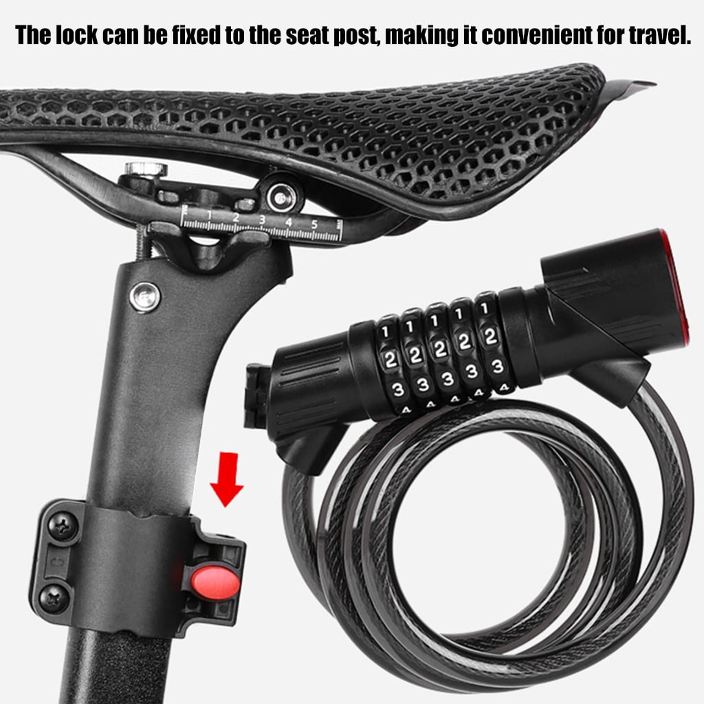 CEORPER Smarted Rechargeable Bike Lock Integrated Automatic Light Charging Anti Thefts Durability Cycling Safety Accessory