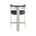 thumbnail image 7 of Meridian Furniture Romeo Black Boucle Fabric Counter Stool (Set of 2), 7 of 7