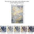 thumbnail image 2 of JV Home Area Rug Elegance Yellow Grey 6'x9' Washable Carpet Anti Slip, 2 of 7