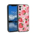 thumbnail image 1 of Compatible with iPhone 12 Phone Case, Strawberries-340 Case Silicone Protective for Teen Girl Boy Case for iPhone 12, 1 of 1