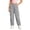 Grey*, variant on RUTAYY Girls Cargo Pants Elastic Waist Multi Pocket Drawstring Hem Trousers Outdoor Daily Wear Pink