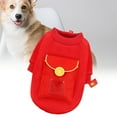 thumbnail image 3 of Frogued Winter Dog Sweater with Red Envelope New Year Pet Clothing For Spring Festival (Red,XL), 3 of 9