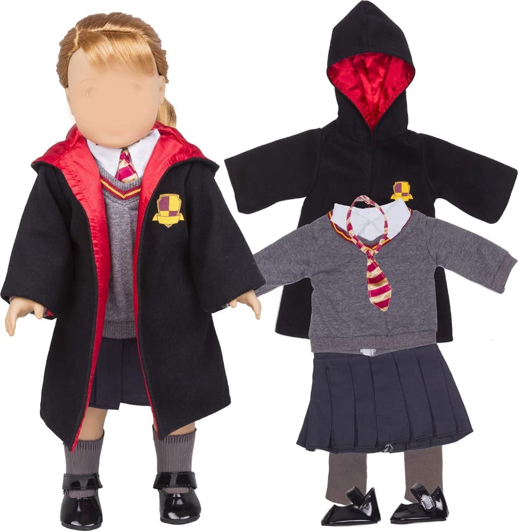 Witch's School Costume, inspired by Harry Potter, fits 18 inch dolls like American outlets Girl Doll