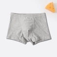 thumbnail image 4 of LJEFF Boys Cotton Boxer Briefs, Breathability Solid Color Comfort Elasticity Kids Underwear Boys Gray Size 6-8, 4 of 9
