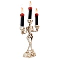 thumbnail image 5 of Northlight Dripping Flameless Candles Skeleton Halloween Candelabra - 14.5" - Amber Lights, 5 of 10