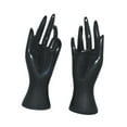 thumbnail image 4 of 1 par de mujeres Mannequin Joya Hand Joyería Ligero Pulsera Anillo de la pantalla Organizador de soportes para vendedores de tiendas Vendedores Negro, 4 of 8