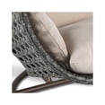 thumbnail image 5 of Maykoosh Wicker Hanging 2 person Egg Swing Chair With Outdoor Cover, Egg Swing chair with stand and cushions in charcoal and Zipper Closure, 5 of 10