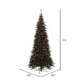 thumbnail image 3 of Vickerman 7.5' Black Fir Slim Artificial Christmas Tree with 500 Warm White LED Lights, 3 of 3