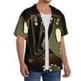 thumbnail image 2 of Balery Casino Cards 1 Camisa Casual de Manga Corta con Botones para Hombre, Texturizada, Estilo Cubano, para Playa, Verano-Medium, 2 of 5