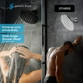 thumbnail image 3 of SparkPod High Pressure Rainfall Shower Head, Easy Install, Energy Saving (8 inch Round, Black Matte), 3 of 7