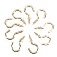 thumbnail image 3 of 20pcs Heavy Duty Copper Plated Metal Screw-In Ceiling Hooks Cup Hooks Hanger, 3 of 5