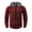 Red, variant on Fashion Streetwear Men's Winter Comfy waffle Casual Suit Long-sleeved Shirt Mens Vacation Outwear