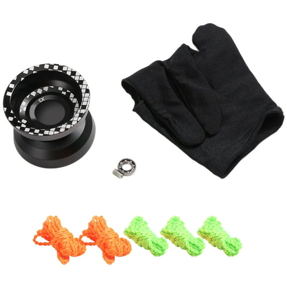 LIGHT X3 Competitive Yo-Yo,Alloy Yoyo for Beginners,Easy to Return and Practise Tricks with Glove and Strings