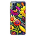 thumbnail image 1 of MUNDAZE Motorola Moto G Play 2023 Shockproof Clear Hybrid Protective Phone Case Colorful Yellow Pink Folk Style Floral Spring Flowers Cover, 1 of 5