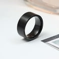 thumbnail image 7 of EOEMY 8mm Stainless Steel Brushed Band Men Women Wedding Ring Silver/Gold/Black Sz6-13, 7 of 7