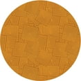 thumbnail image 1 of Ahgly Company Indoor Round Patterned Orange Red Orange Area Rugs, 5' Round, 1 of 6
