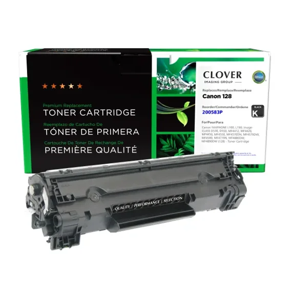 Remanufactured Clover Imaging Toner Cartridge compatible with Canon 128 (3500B001AA)