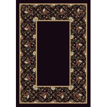 Milliken Design Center Area Rug BOUQUET LACE ONYX Bouquet Lace Onyx Petals Bulbs 7' 7" x 7' 7" Round
