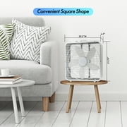 Comfort Zone 20 Box Fan with Carry Handle, White