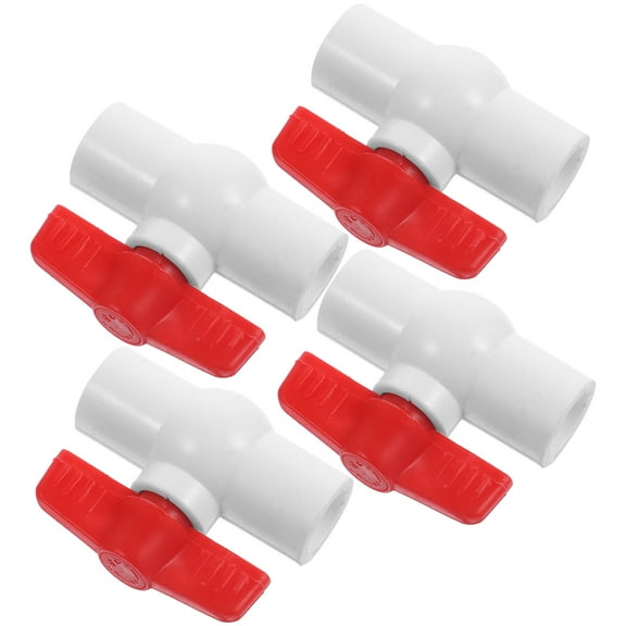 4 Pcs Pvc Ball Valve Water Hose Shutoff Irrigation Slip Valves Project