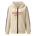thumbnail image 4 of Women's Sweatshirt Winter Loose Fit Hooded Long-sleeved Bubble Cuff One Shoulder Drawstring Graphic Leisure Cotton Hoodies Sweatshirt(Beige,XXL), 4 of 4