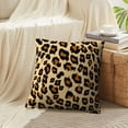 thumbnail image 4 of LALILO Throw Pillow Covers Leopard Cheetah Leopard White Africa Cushion Cover 18" x 18", 2 Pack, 4 of 6
