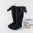 thumbnail image 3 of sweethay 1 par de calcetines largos hasta la rodilla para bebé, algodón, primavera, otoño, recién nacidos, niños pequeños, calcetín Medias Negro METRO, 3 of 6