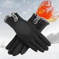 thumbnail image 4 of Luxalzxs Women's Gloves for Cold Weather Winter Outdoor Gloves T-ouch Screen Warm Non-Reflective Fleece Gloves, 4 of 4