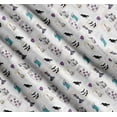 thumbnail image 3 of Soimoi Cotton Cambric Fabric Ghost,Skull & Witch Halloween Fabric Prints by Yard 42 Inch Wide, 3 of 7