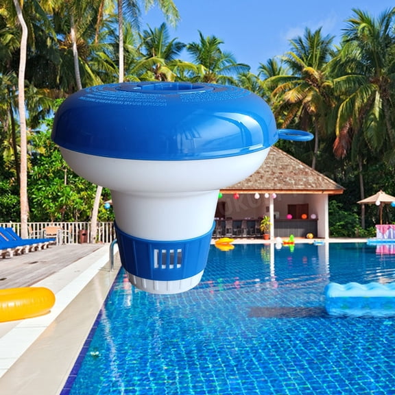 YIMWNYI Swimming Pool Water Purifier Dispenser, Effervescent Pool Cleaner with Clip Type Dispenser, Water Purifier for Pool Cleaning, Cleaning Tablets for Pool, Pool Accessories