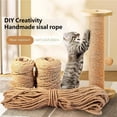 thumbnail image 4 of Cats Scratching Sisal Rope,Natural Jutes Rope For Cats Scratch Posts Cat Trees,Diys Projects,Sisal Rope For Cat Scratcher, 4 of 9