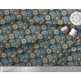 thumbnail image 2 of Soimoi Cotton Poplin Fabric Circle & Mandala Decor Fabric Printed Yard 56 Inch Wide, 2 of 3