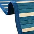 thumbnail image 4 of RugPal Solid/Striped Brezoi Collection Area Rug 7' Round - Blue-White, 4 of 5