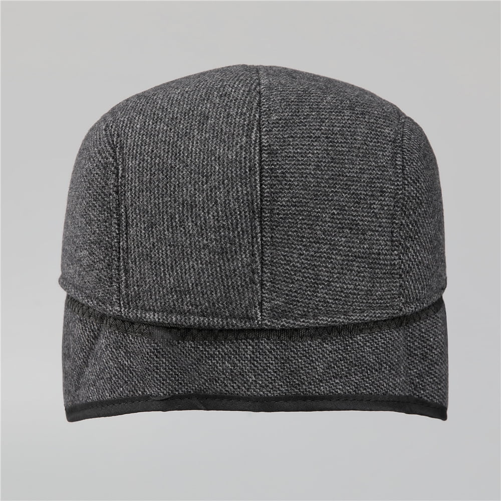 Autumn and winter men's peaked cap thickened ear protection old